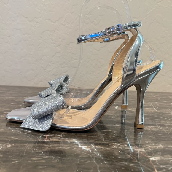 NEW Nalebe Dimante Metallic Cinderella Pumps - Picture 4 of 14